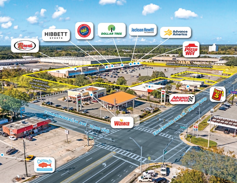 1012-1020 Edgewood Ave N, Jacksonville, FL à vendre - Aérien – Image 3 sur 9