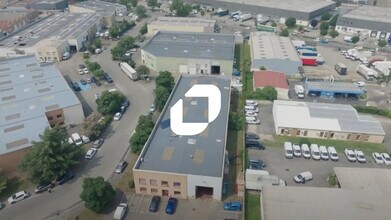 Vénissieux - Vue aérienne vue de carte