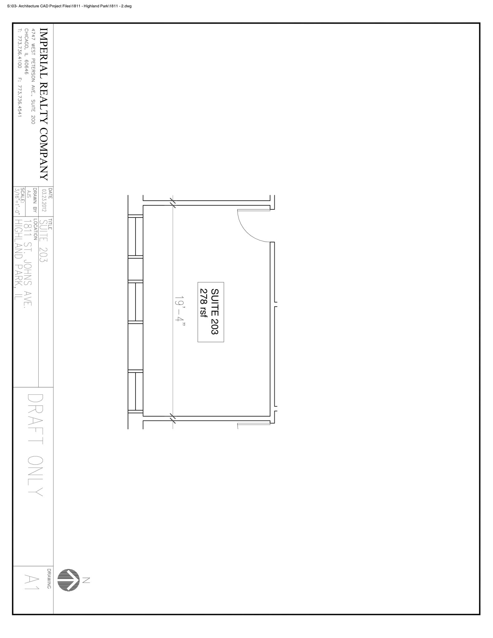 1811 St. Johns Ave, Highland Park, IL à louer Plan de site– Image 1 sur 1