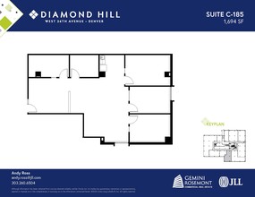 2490 W 26th Ave, Denver, CO à louer Plan d’étage– Image 1 sur 2