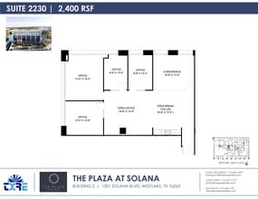1301 Solana Blvd, Westlake, TX à louer Plan d’étage– Image 1 sur 1