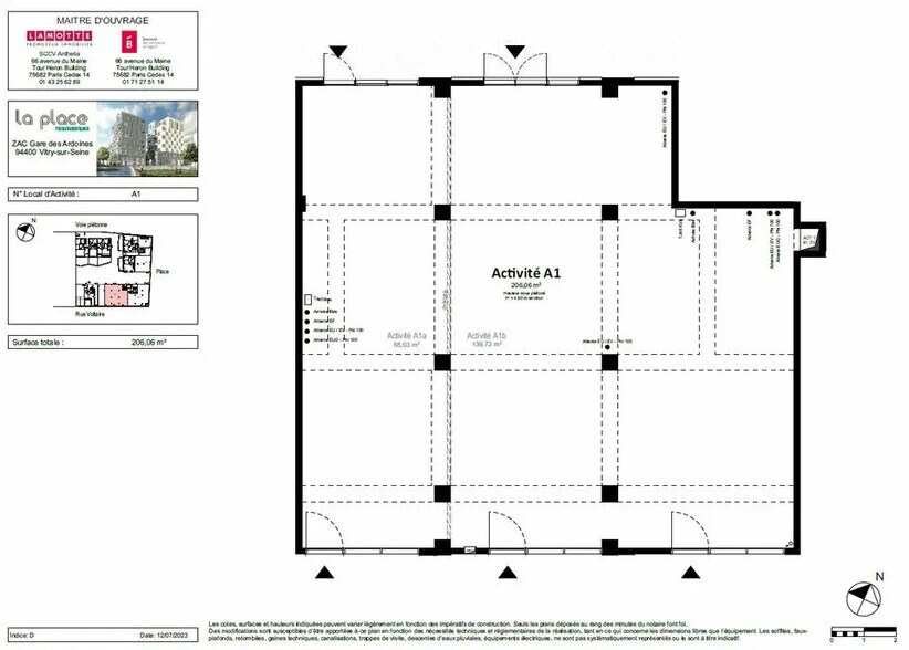 Bureau dans Vitry-sur-Seine à vendre - Plan d’étage – Image 2 sur 3