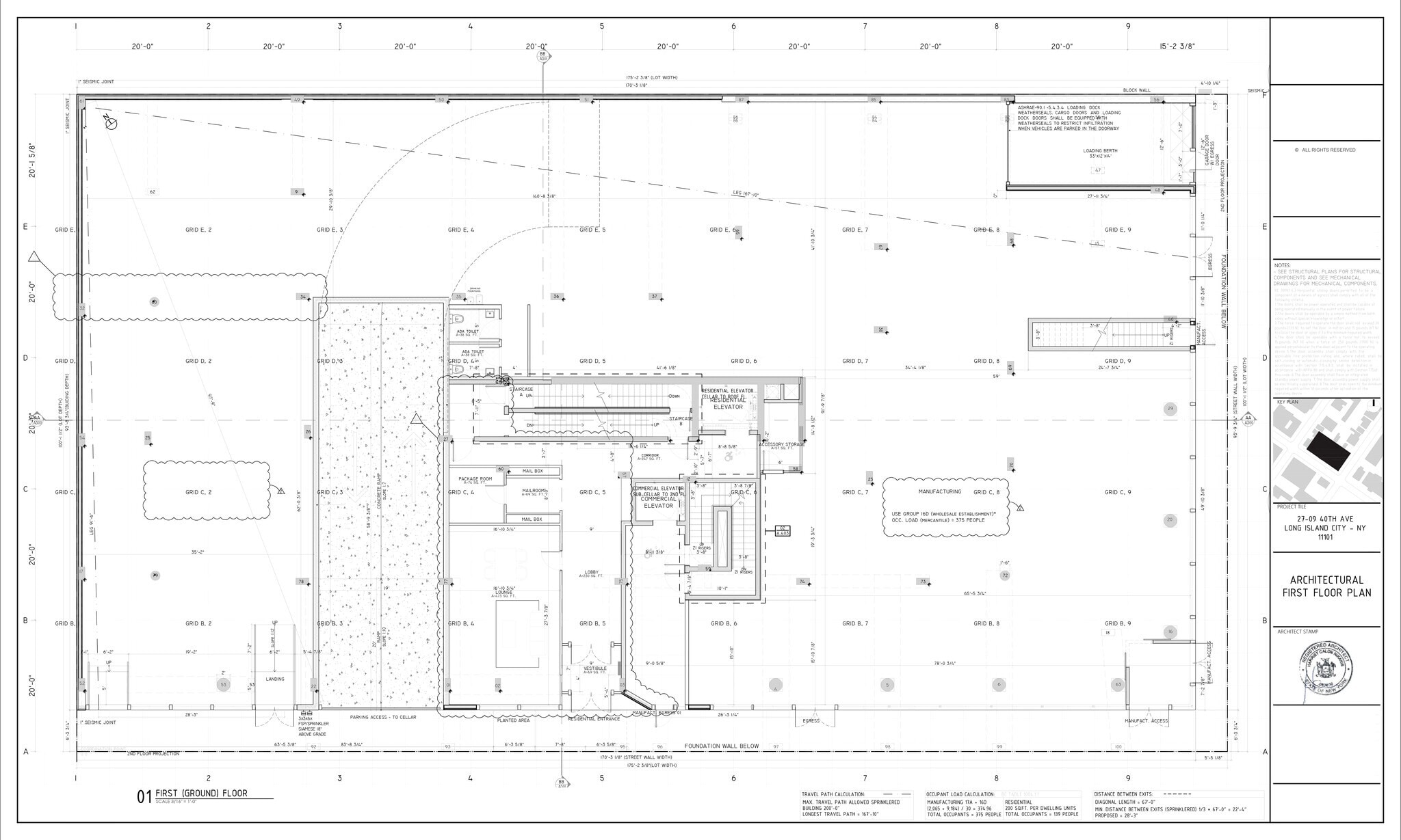 27-09 40th Ave, Long Island City, NY à louer Plan d’étage– Image 1 sur 1