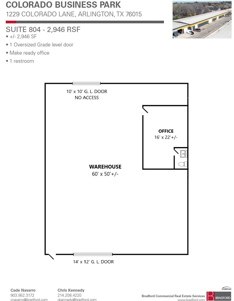 1229 Colorado Ln, Arlington, TX à louer Plan d’étage– Image 1 sur 1