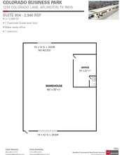 1229 Colorado Ln, Arlington, TX à louer Plan d’étage– Image 1 sur 1