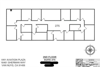 16461 Sherman Way, Van Nuys, CA à louer Plan d’étage– Image 1 sur 1
