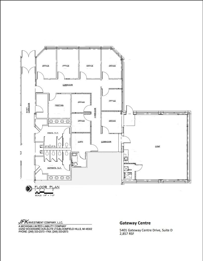 5401 Gateway Ctr, Flint, MI à louer Plan d’étage– Image 1 sur 1