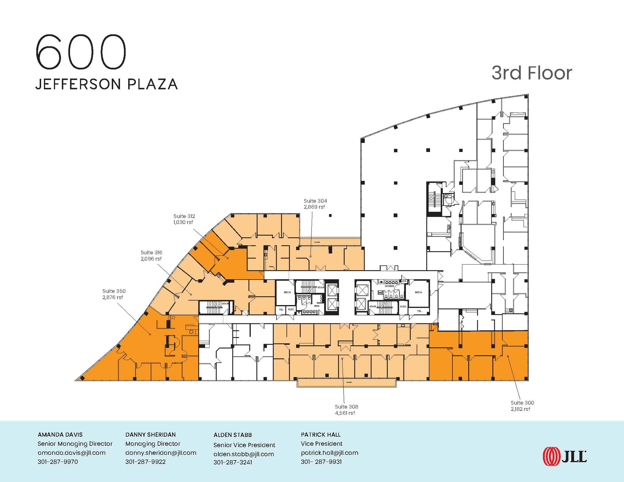600 jefferson Plz, Rockville, MD à louer Plan d’étage– Image 1 sur 1