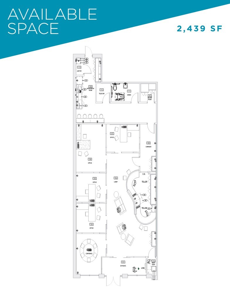 1117-1121 Parkside Main St, Morrisville, NC à louer Plan d’étage– Image 1 sur 2