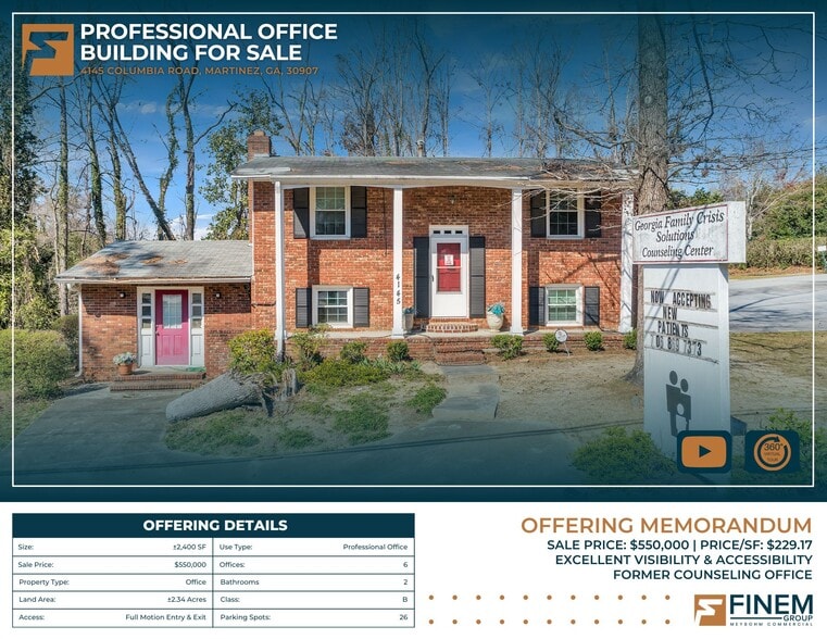 4145 Columbia Rd, Martinez, GA à vendre - Photo principale – Image 1 sur 47