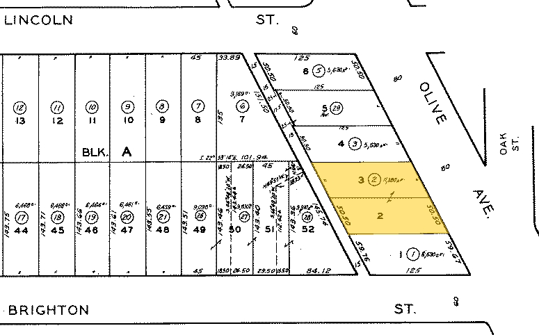 2309-2319 W Olive Ave, Burbank, CA à louer - Plan cadastral – Image 2 sur 6