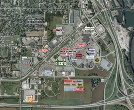 1407-1415 Flammang Dr, Waterloo, IA - VUE AÉRIENNE vue de carte