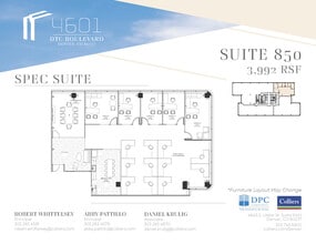 4601 Dtc Blvd, Denver, CO à louer Plan d’étage– Image 2 sur 2