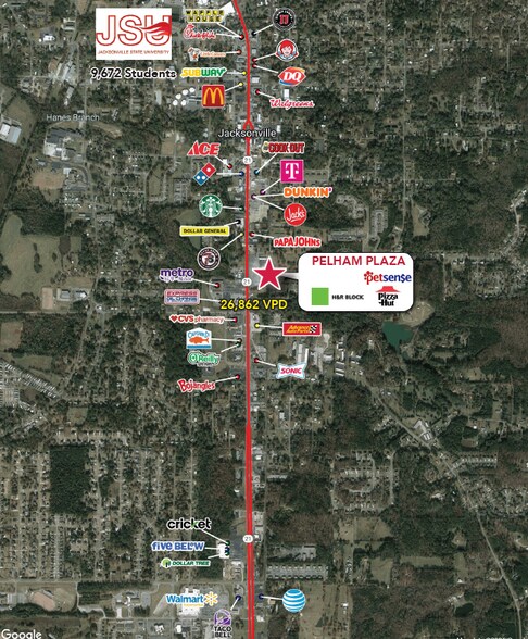 802-818 Pelham Rd S, Jacksonville, AL à louer - Photo de l’immeuble – Image 2 sur 2