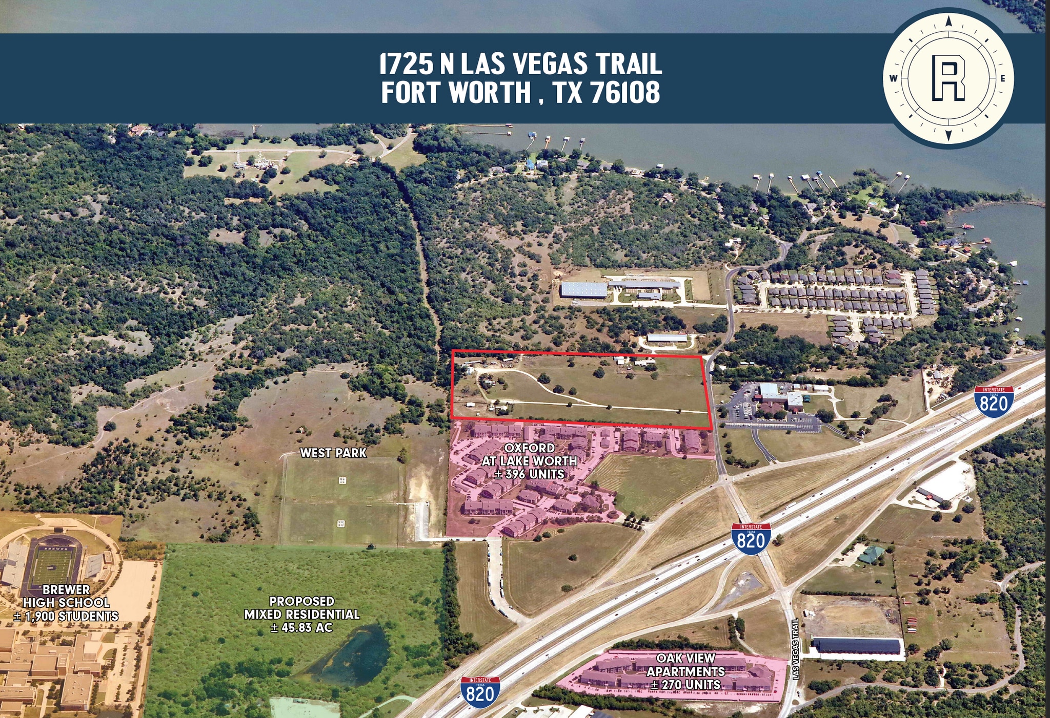 1725 N Las Vegas Trl, Fort Worth, TX à vendre Aérien– Image 1 sur 3