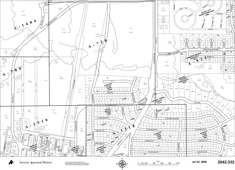 800 N Crowley Rd, Crowley, TX à vendre - Plan cadastral – Image 2 sur 4