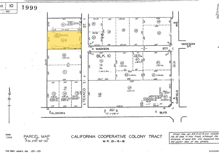 15553-15557 Texaco Ave, Paramount, CA à vendre - Plan cadastral – Image 2 sur 4