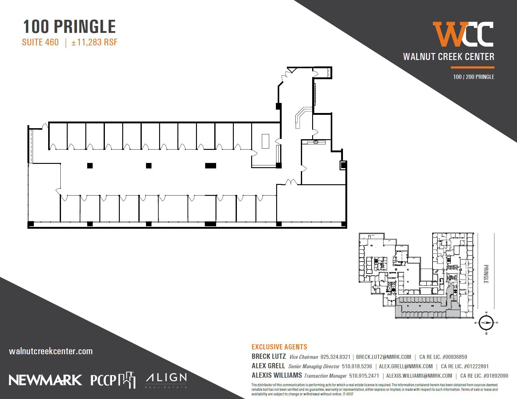100 Pringle Ave, Walnut Creek, CA à louer Plan d’étage– Image 1 sur 1