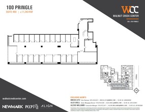 100 Pringle Ave, Walnut Creek, CA à louer Plan d’étage– Image 1 sur 1