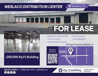 Plus de détails pour 1721 E Sugarcane Dr, Weslaco, TX - Industriel/Logistique à louer