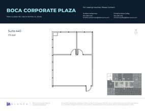 7900 Glades Rd, Boca Raton, FL à louer Plan d’étage– Image 1 sur 1