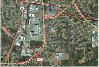 535 E Clemmonsville Rd, Winston-Salem, NC - VUE AÉRIENNE  vue de carte