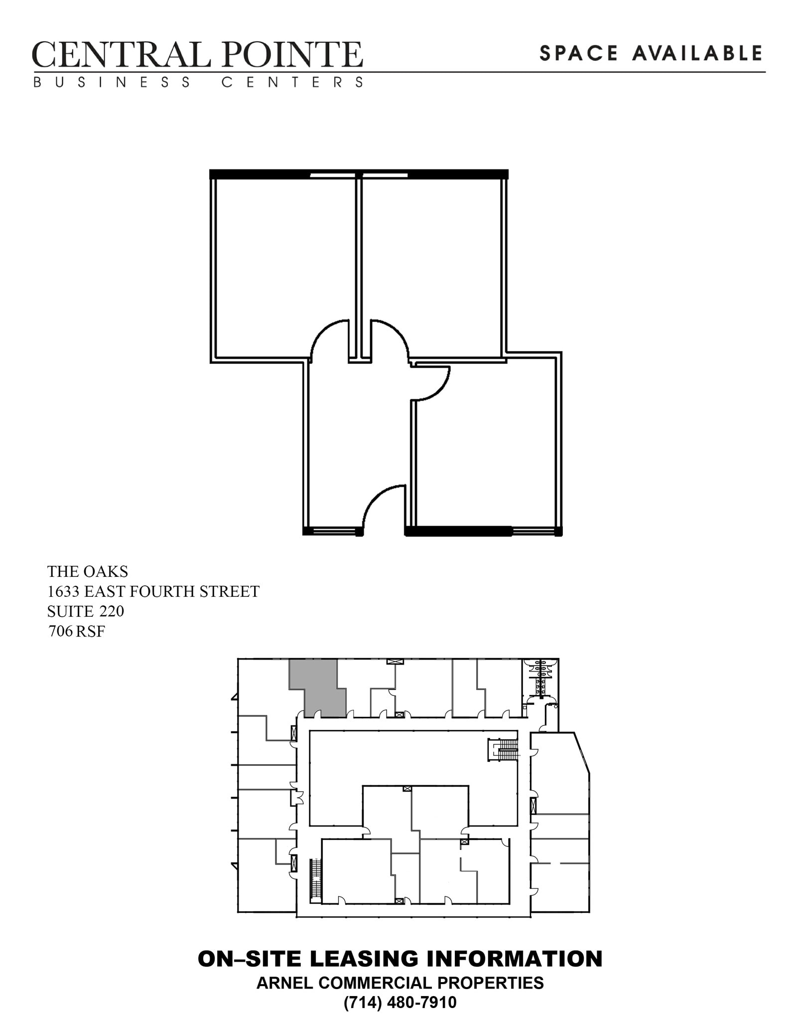 1633 E 4th St, Santa Ana, CA à louer Plan d’étage– Image 1 sur 1
