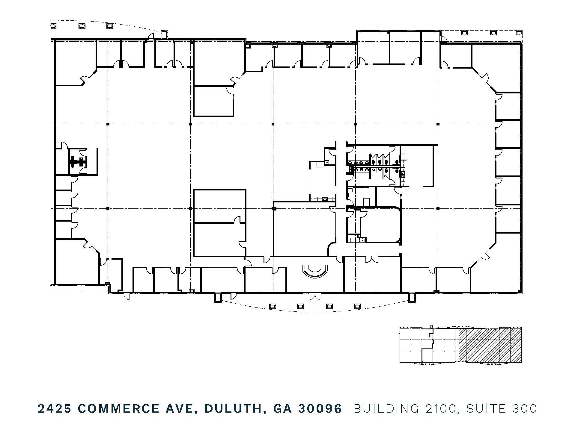 2435 Commerce Ave, Duluth, GA à louer Plan d’étage– Image 1 sur 3
