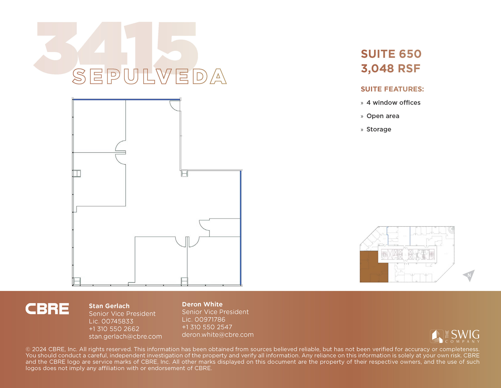 3415 S Sepulveda Blvd, Los Angeles, CA à louer Plan d’étage– Image 1 sur 1