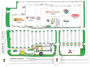 202-300 W North Ave, Villa Park, IL à louer Plan d’étage– Image 1 sur 2