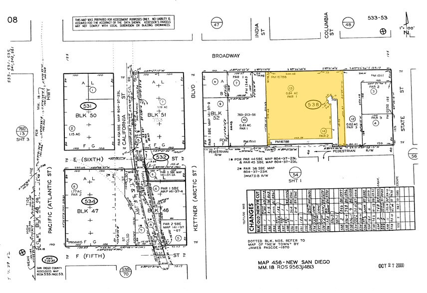 501 W Broadway, San Diego, CA à louer - Plan cadastral – Image 2 sur 28