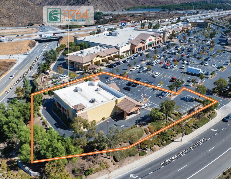 11764 De Palma Rd, Corona, CA à vendre - Aérien – Image 2 sur 3