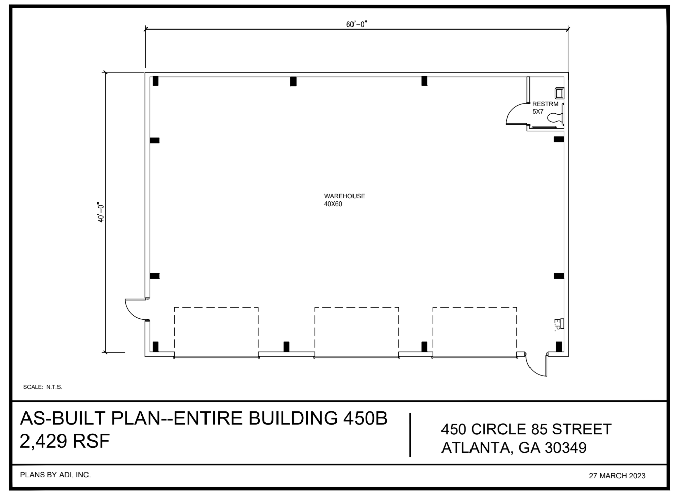 450 85th Cir, Atlanta, GA à vendre Plan d’étage– Image 1 sur 2