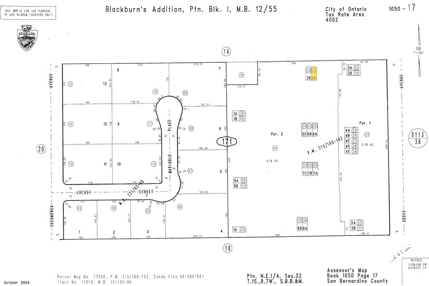 1610 S Grove Ave, Ontario, CA à louer - Plan cadastral – Image 2 sur 23