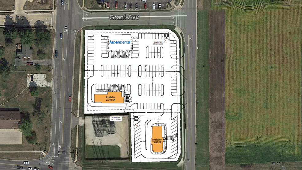 100 N Seminary St, Galesburg, IL à louer - Plan de site – Image 3 sur 4