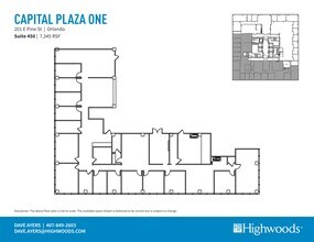 201 E Pine St, Orlando, FL à louer Plan de site– Image 1 sur 1