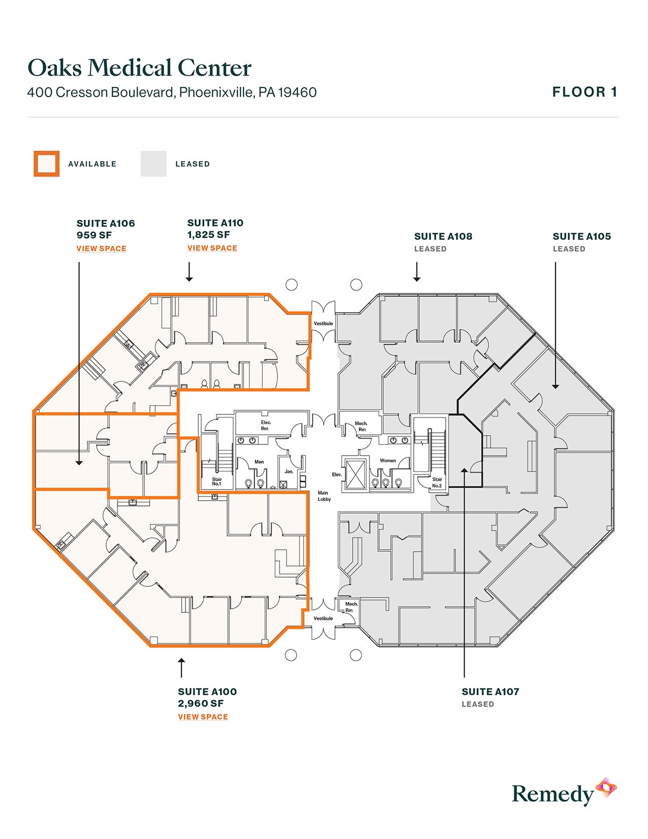 400 Cresson Blvd, Phoenixville, PA à louer Plan d’étage– Image 1 sur 2