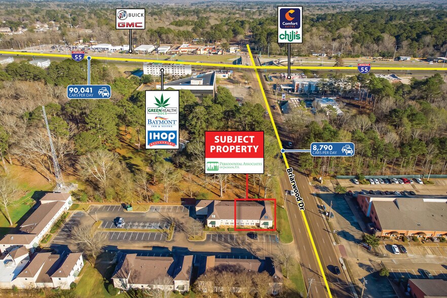 406 Briarwood Dr, Jackson, MS à louer - Aérien – Image 2 sur 12