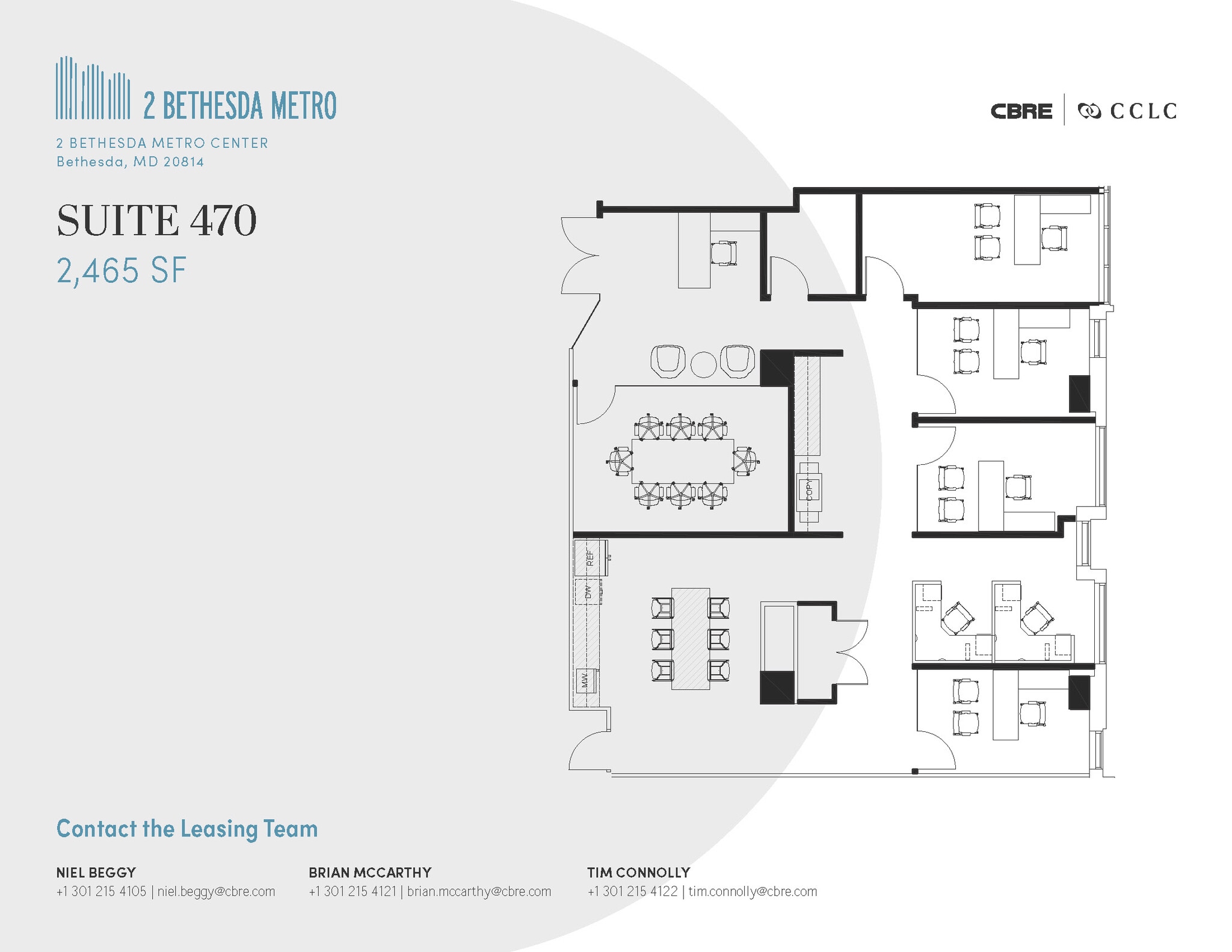 2 Bethesda Metro Ctr, Bethesda, MD à louer Plan d’étage– Image 1 sur 10
