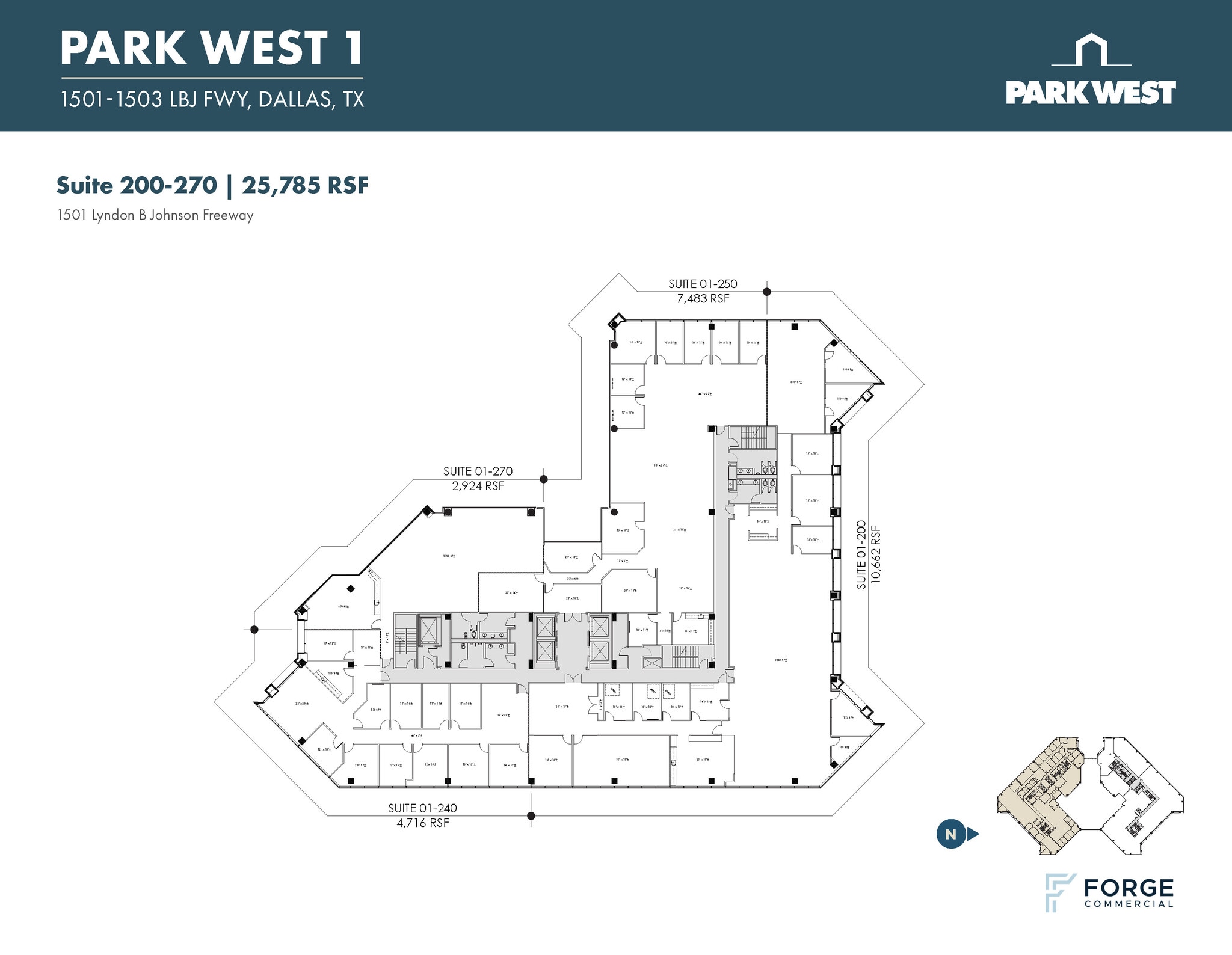 1501-1507 Lyndon B Johnson Fwy, Dallas, TX à louer Plan d’étage– Image 1 sur 1