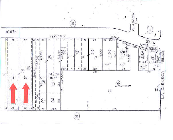 5340 W 104th St, Los Angeles, CA à louer - Plan cadastral – Image 3 sur 10
