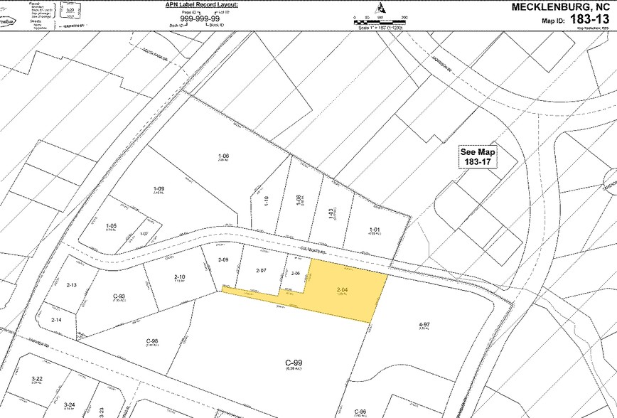 2701 Coltsgate Rd, Charlotte, NC à louer - Plan cadastral – Image 2 sur 8