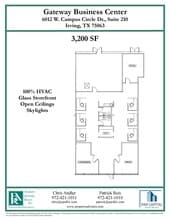 6012 Campus Circle Dr W, Irving, TX à louer Plan d’étage– Image 1 sur 2