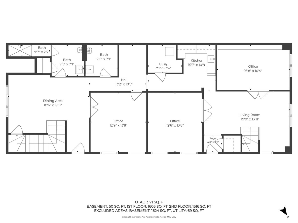 348 N Main St, Andover, MA 01810 - Lot 348A & B - - Plan d’étage - Image 2 of 4