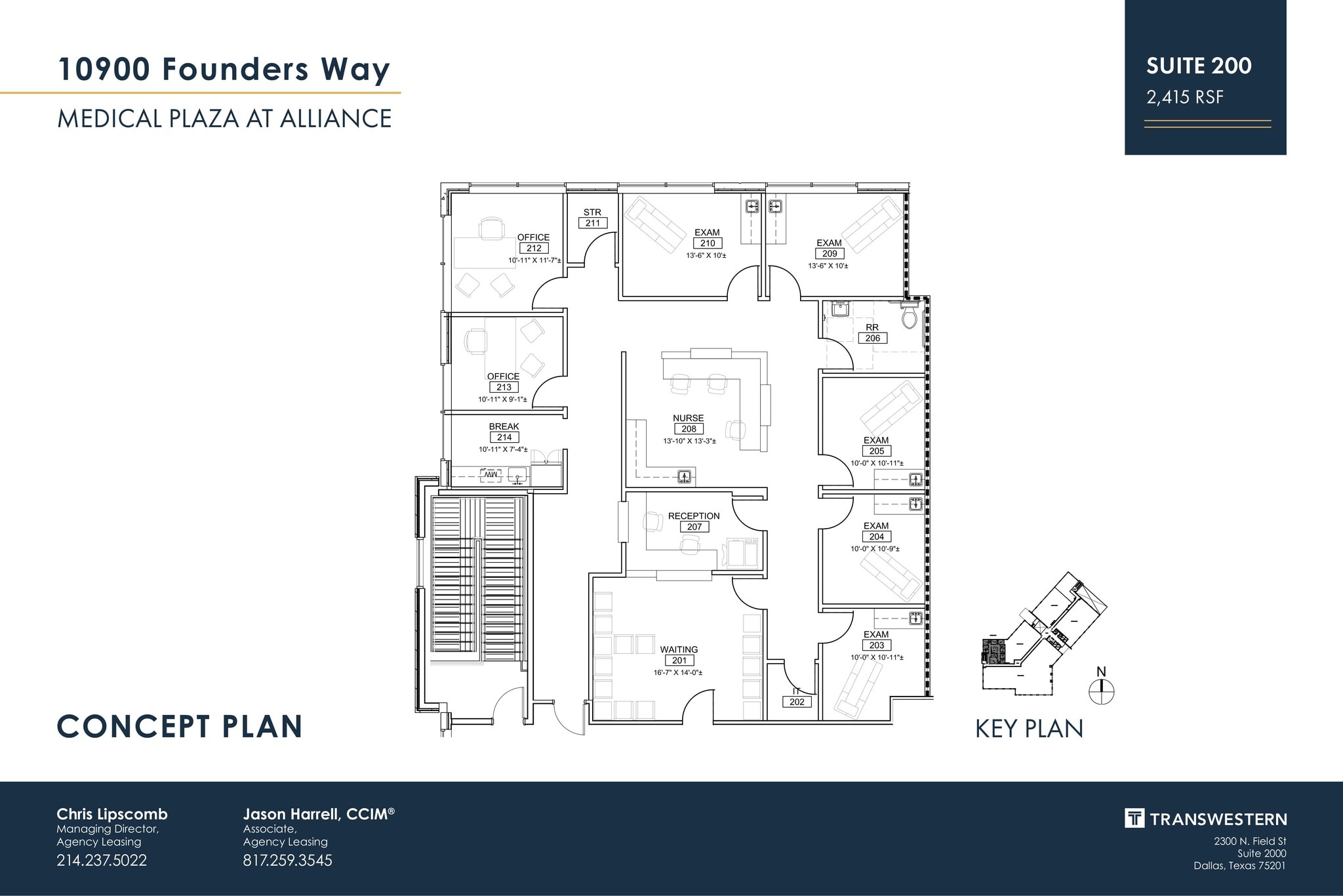10900 Founders Way, Fort Worth, TX à louer Plan d’étage– Image 1 sur 1