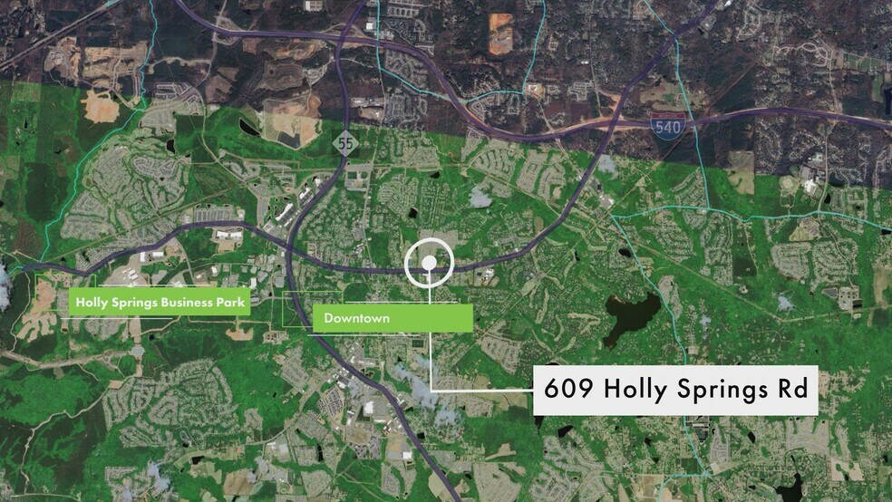 609 Holly Springs Rd, Holly Springs, NC à vendre - Vidéo sur l’annonce professionnelle – Image 2 sur 2