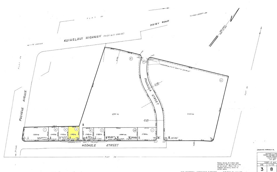 59 Hookele St, Kahului, HI à louer - Plan cadastral – Image 2 sur 4