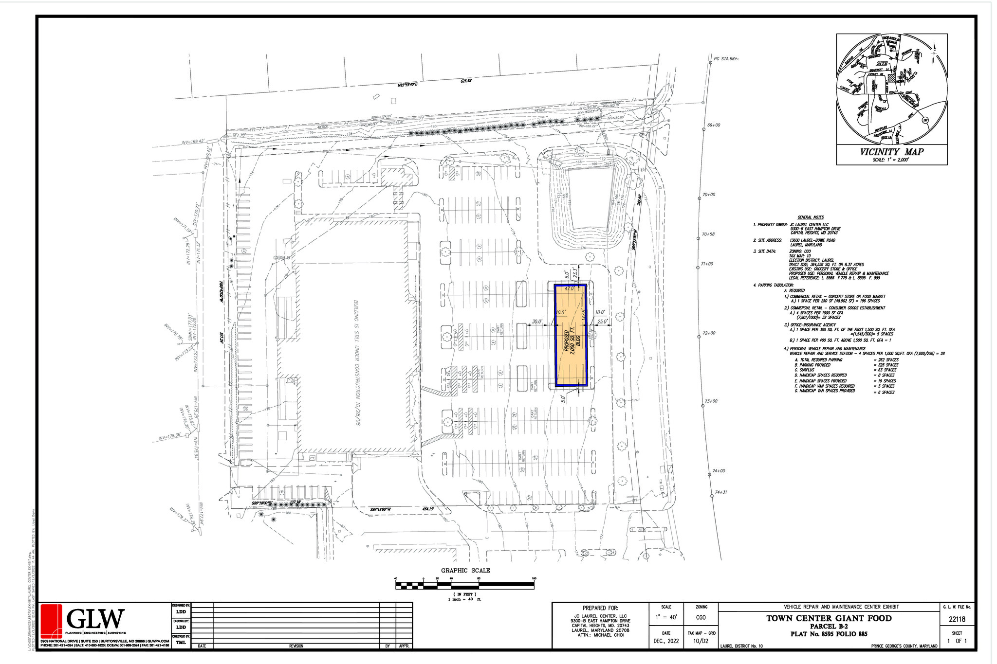 13600 Laurel Bowie Rd, Laurel, MD à louer Plan de site– Image 1 sur 1