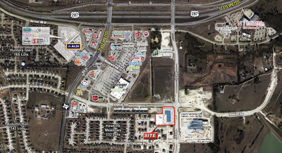 SWC of S 14th St & Hawkins Run, Midlothian, TX - VUE AÉRIENNE  vue de carte