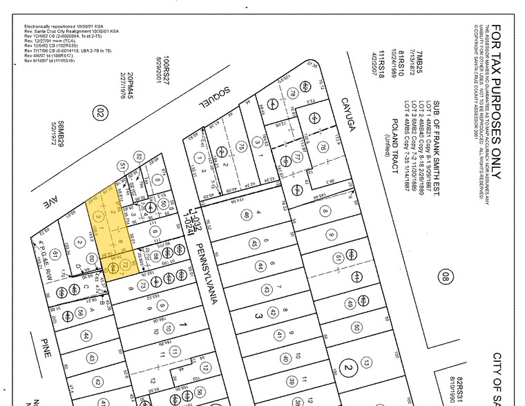 916 Soquel Ave, Santa Cruz, CA à vendre - Plan cadastral – Image 3 sur 3